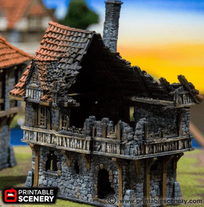 Ruined Port House - Fantasy Ruins