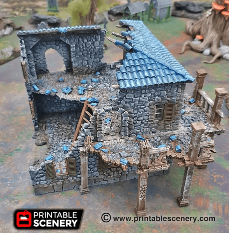 Ruined Port Tavern - Fantasy Ruins