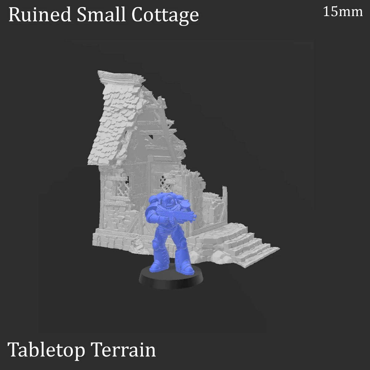 Ruined Small Cottage - Fantasy Ruins
