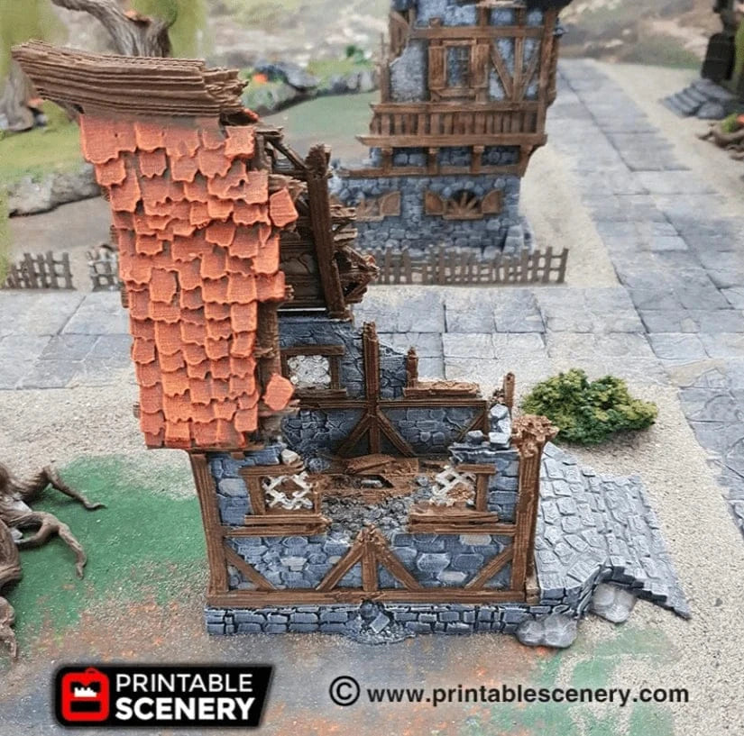 Ruined Small Cottage - Fantasy Ruins