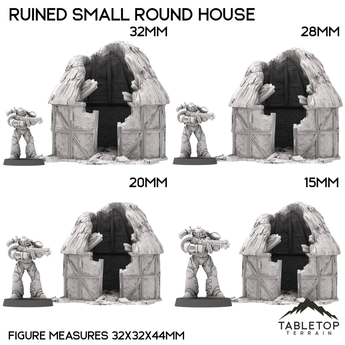 Ruined Small Round House - Country & King - Fantasy Historical Building