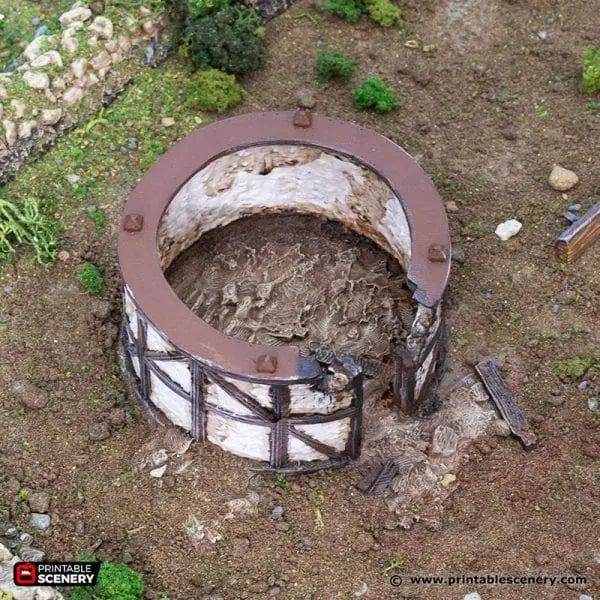 Ruined Small Round House - Country & King - Fantasy Historical Building