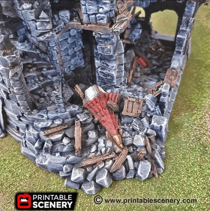 Ruined Sorcerer's Tower - Fantasy Ruins