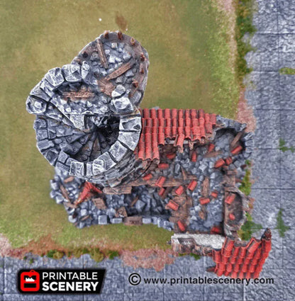Ruined Sorcerer's Tower - Fantasy Ruins