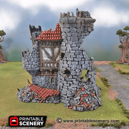 Ruined Sorcerer's Tower - Fantasy Ruins