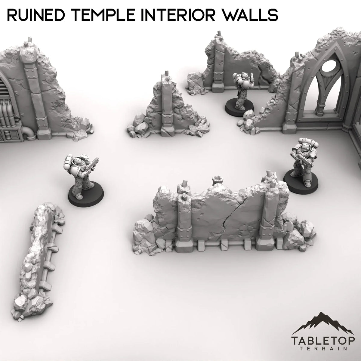 Ruined Temple Interior Walls