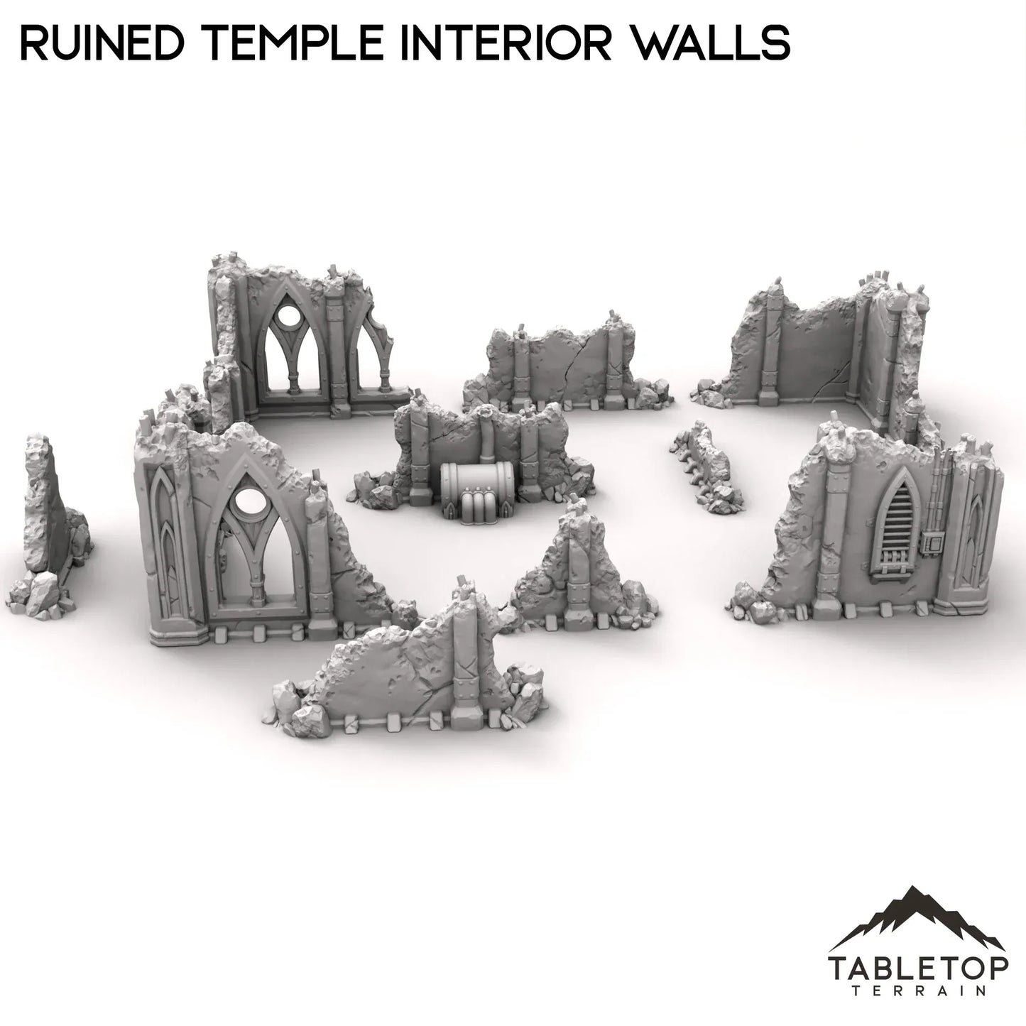 Ruined Temple Interior Walls