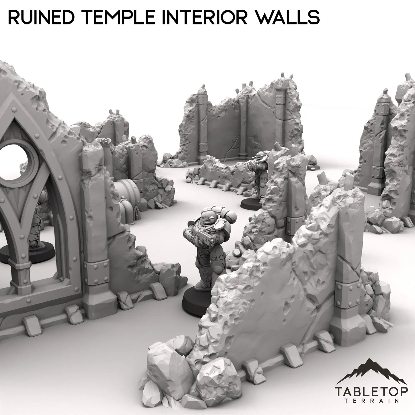 Ruined Temple Interior Walls