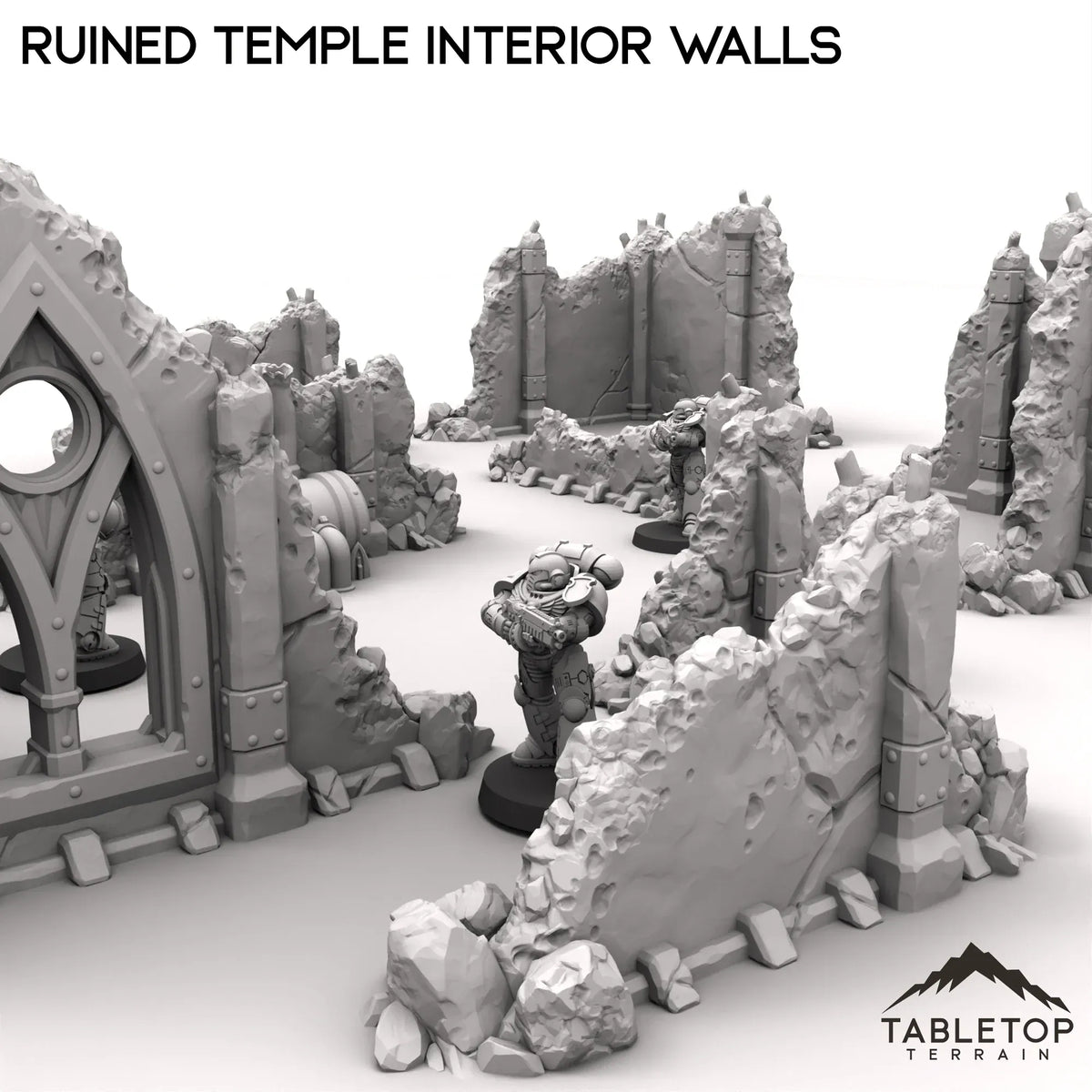Ruined Temple Interior Walls