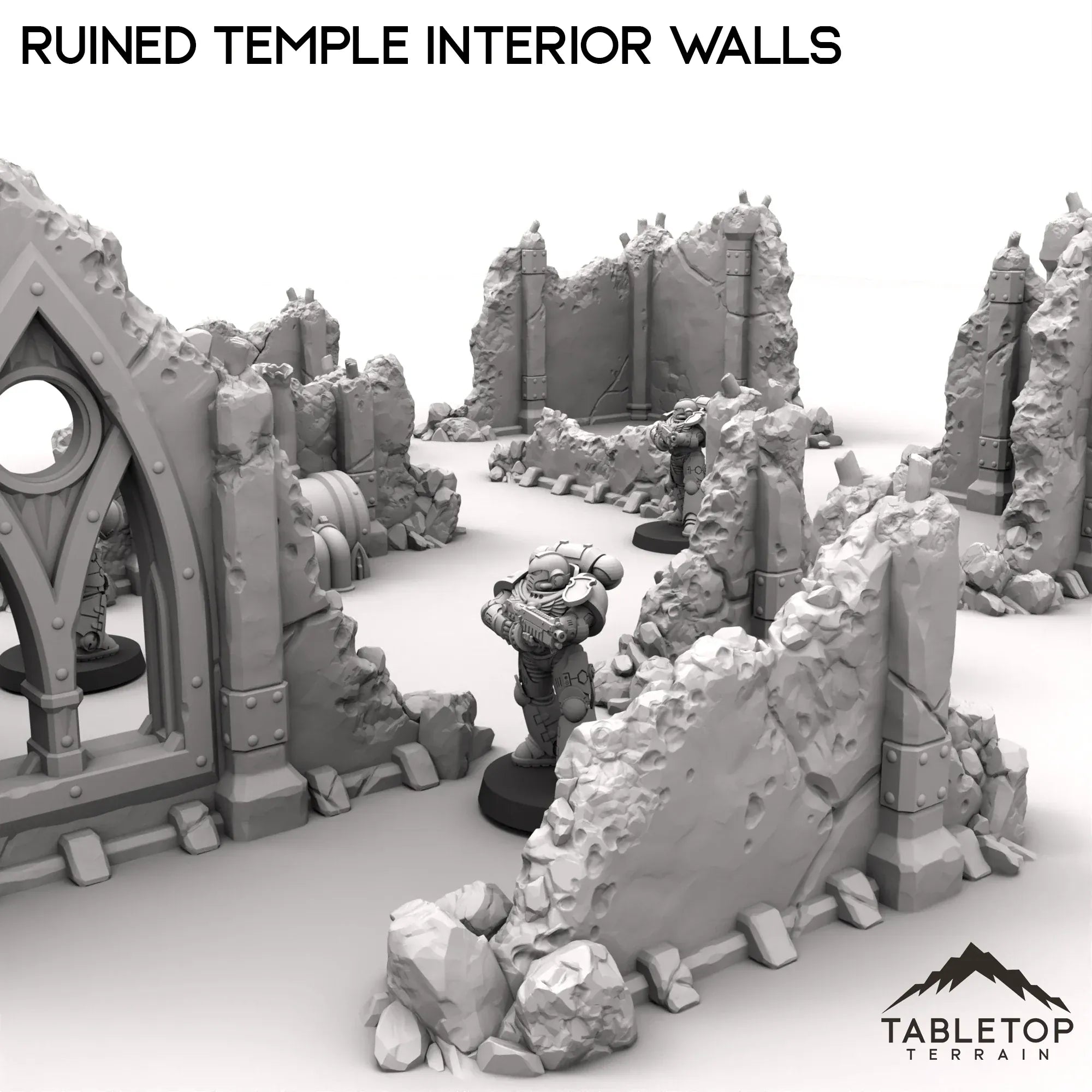 Ruined Temple Interior Walls