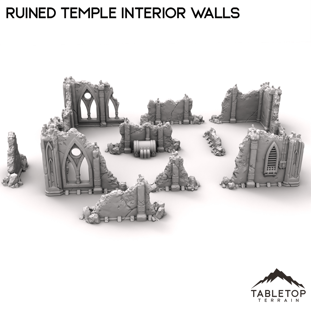 Ruined Temple Interior Walls