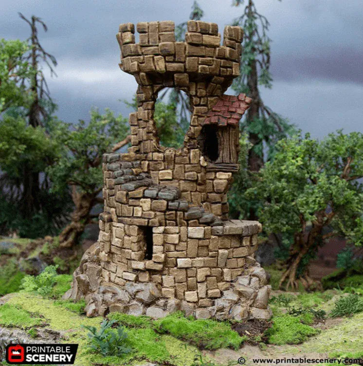 Ruined Tower - Hagglethorn Hollow - Fantasy Ruins