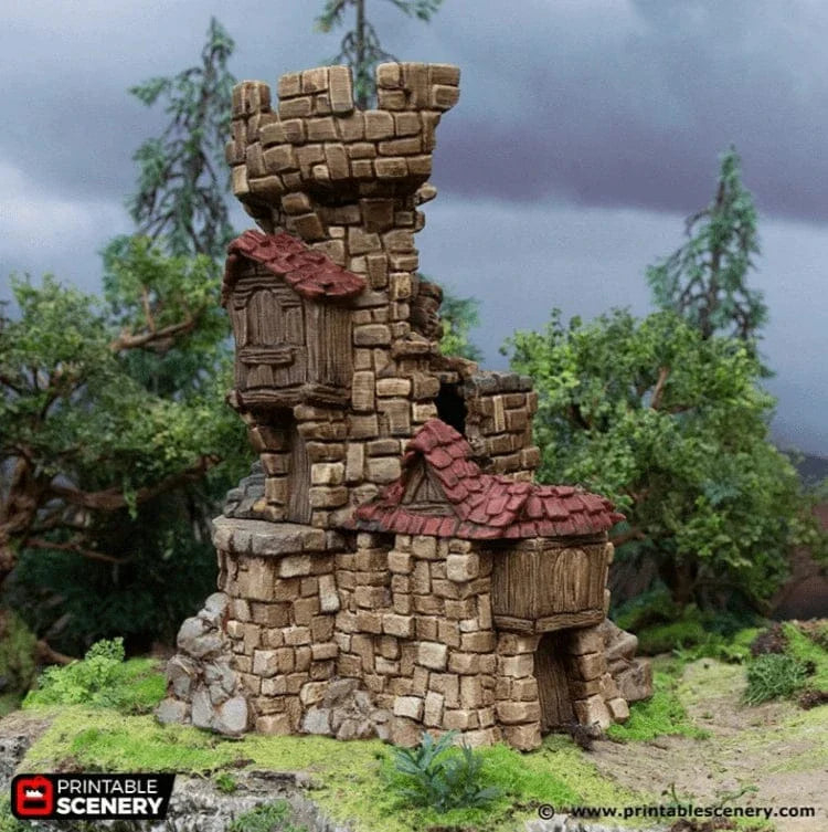 Ruined Tower - Hagglethorn Hollow - Fantasy Ruins