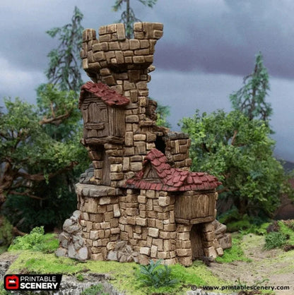 Ruined Tower - Hagglethorn Hollow - Fantasy Ruins