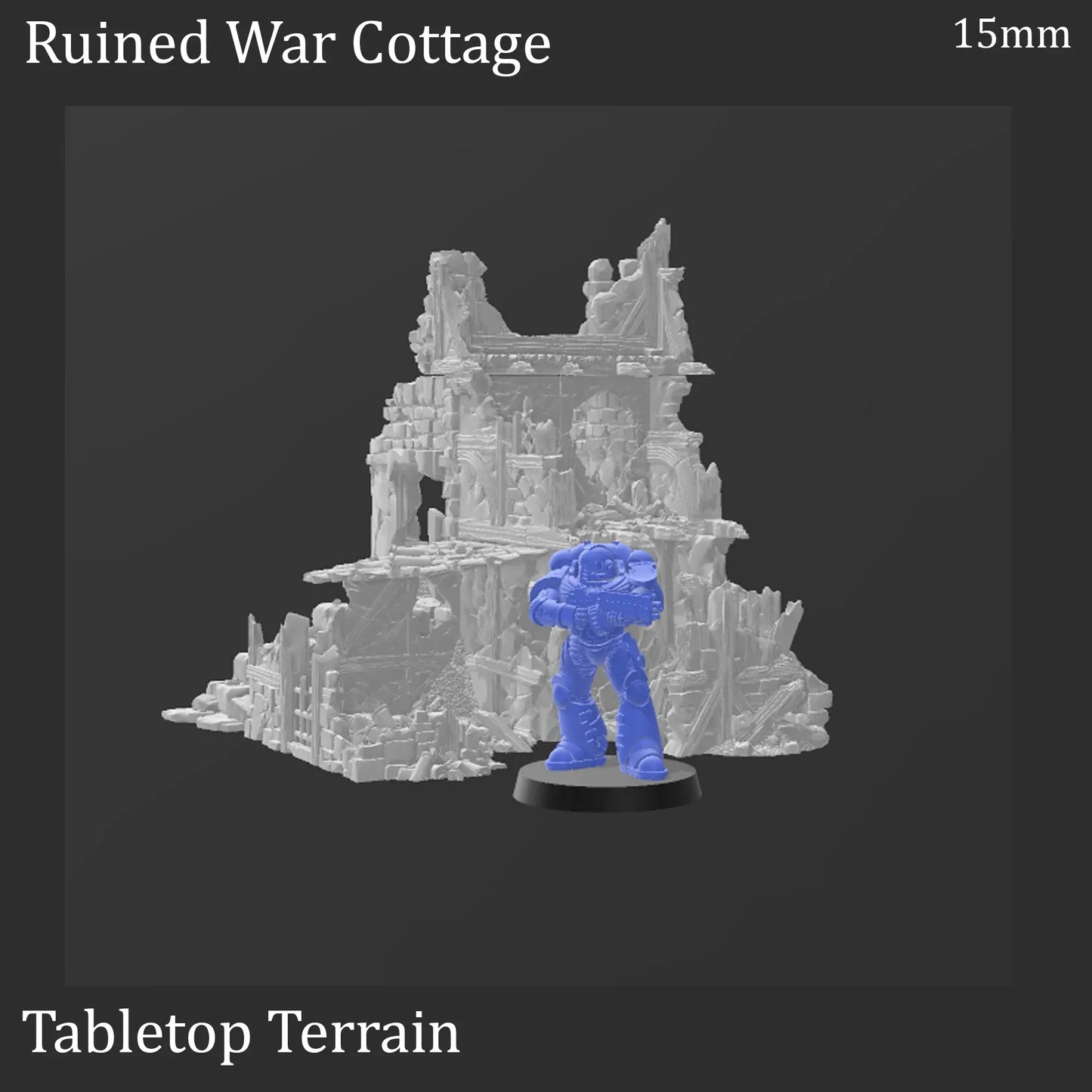 Ruined War Cottage - Fantasy Ruins
