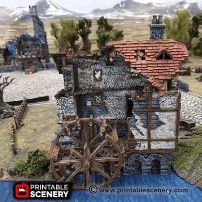 Ruined Watermill - Fantasy Ruins