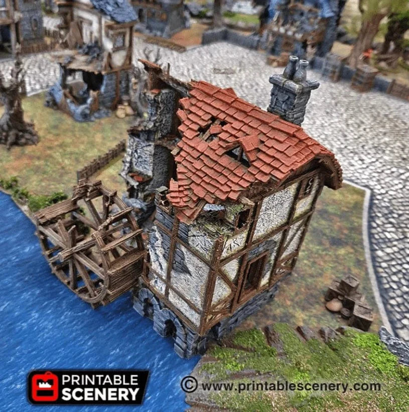 Ruined Watermill - Fantasy Ruins