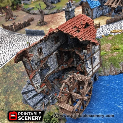 Ruined Watermill - Fantasy Ruins