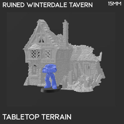 Ruined Winterdale Tavern - Fantasy Building