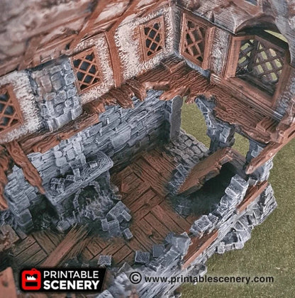 Ruined Winterdale Tavern - Fantasy Building