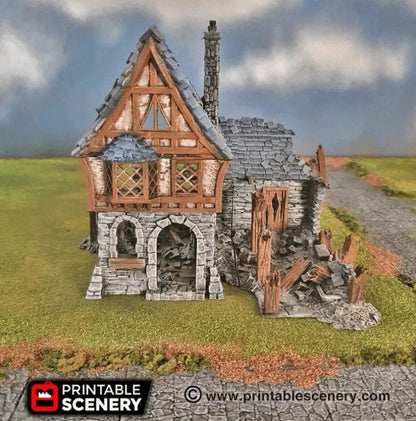 Ruined Winterdale Tavern - Fantasy Building
