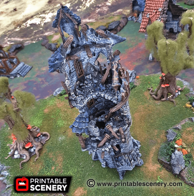 Ruined Wizard Tower - Fantasy Ruins