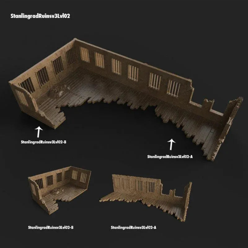 Stalingrad Ruins C - WWII Building
