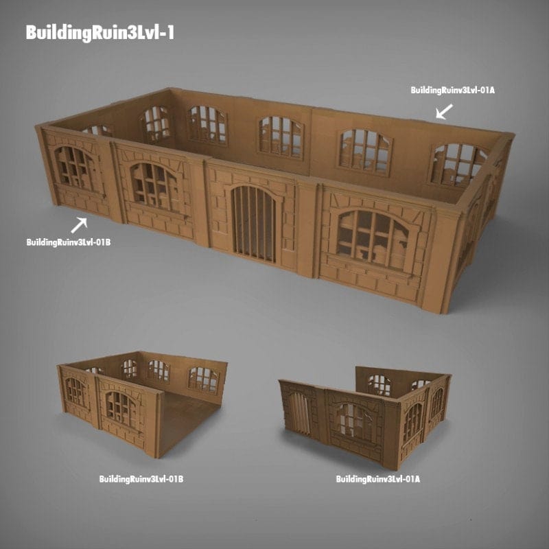 Stalingrad Ruins D - WWII Building