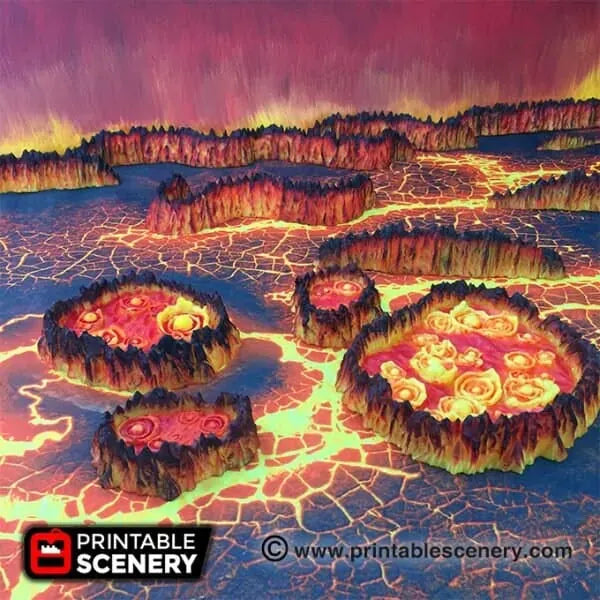 Lava Pits - Demon Scatter Terrain