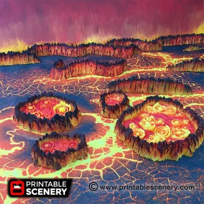 Lava Pits - Demon Scatter Terrain