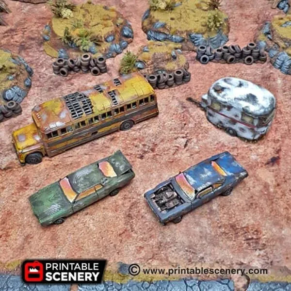 Abandoned Vehicles - Apocalyptic Scatter Terrain