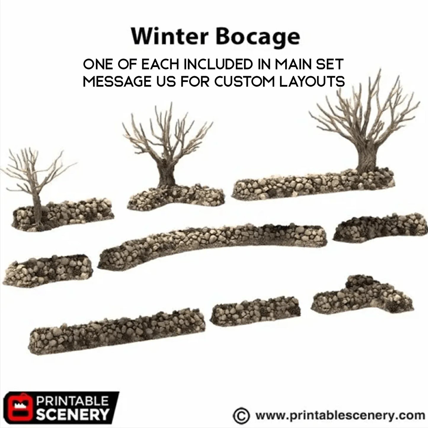Bocage / Winter Bocage - Country & King - Fantasy Historical Scatter Terrain