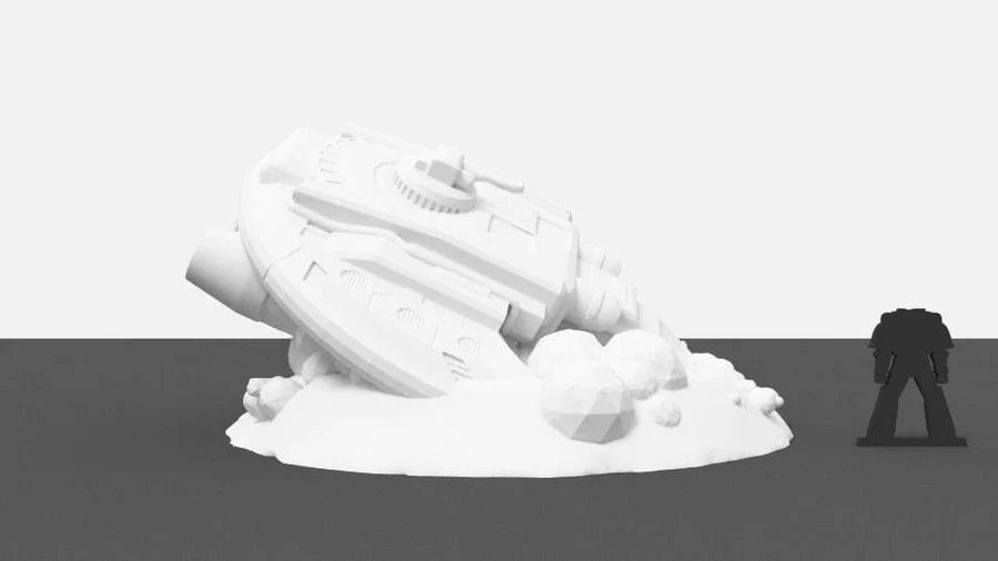 Bounty Hunter's Ship / Crashed Ship - Star Wars Legion Terrain