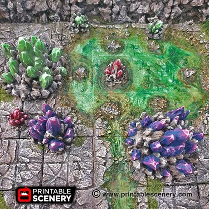 Crystal Clusters - Fantasy Scatter Terrain