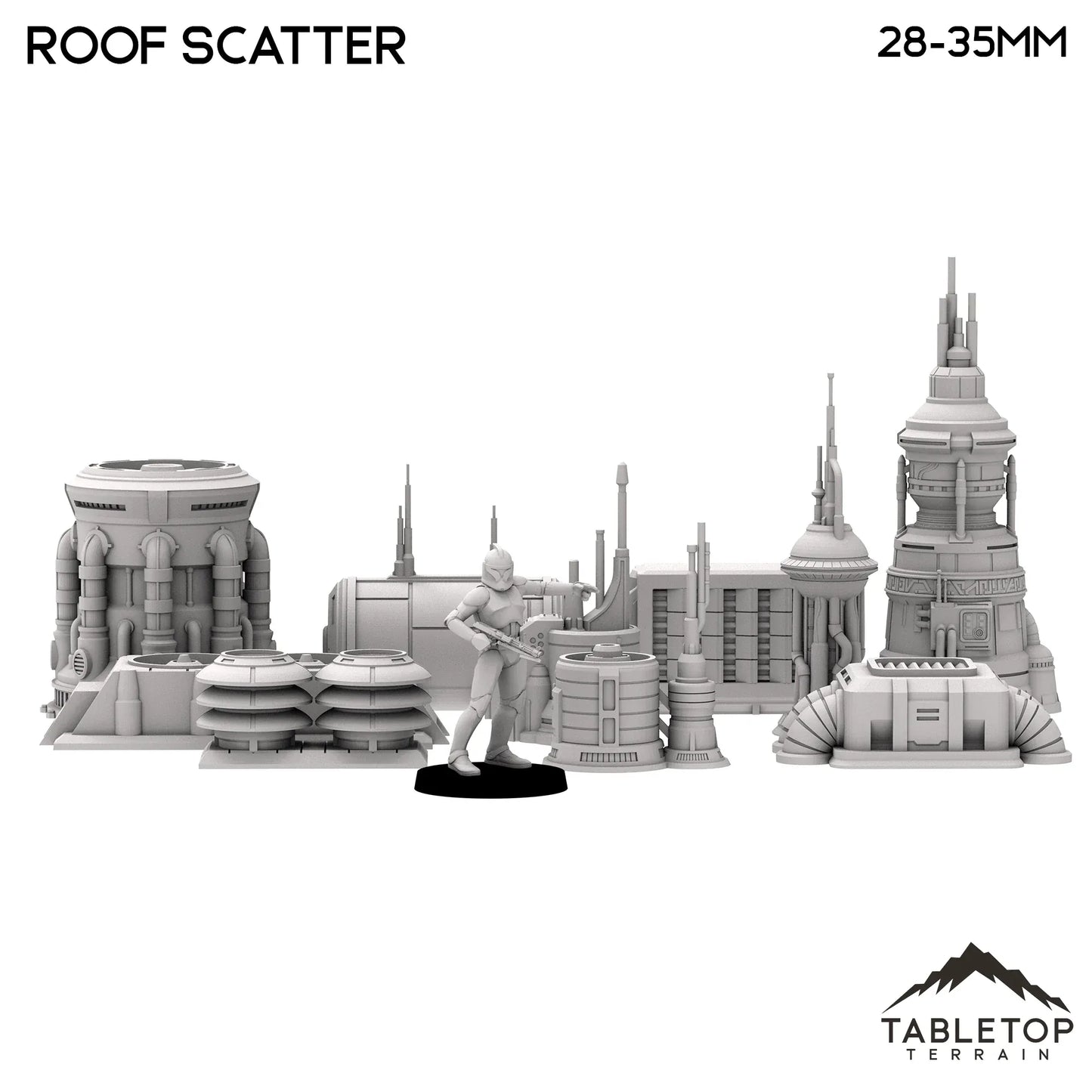 Futuristic City Roof Scatter