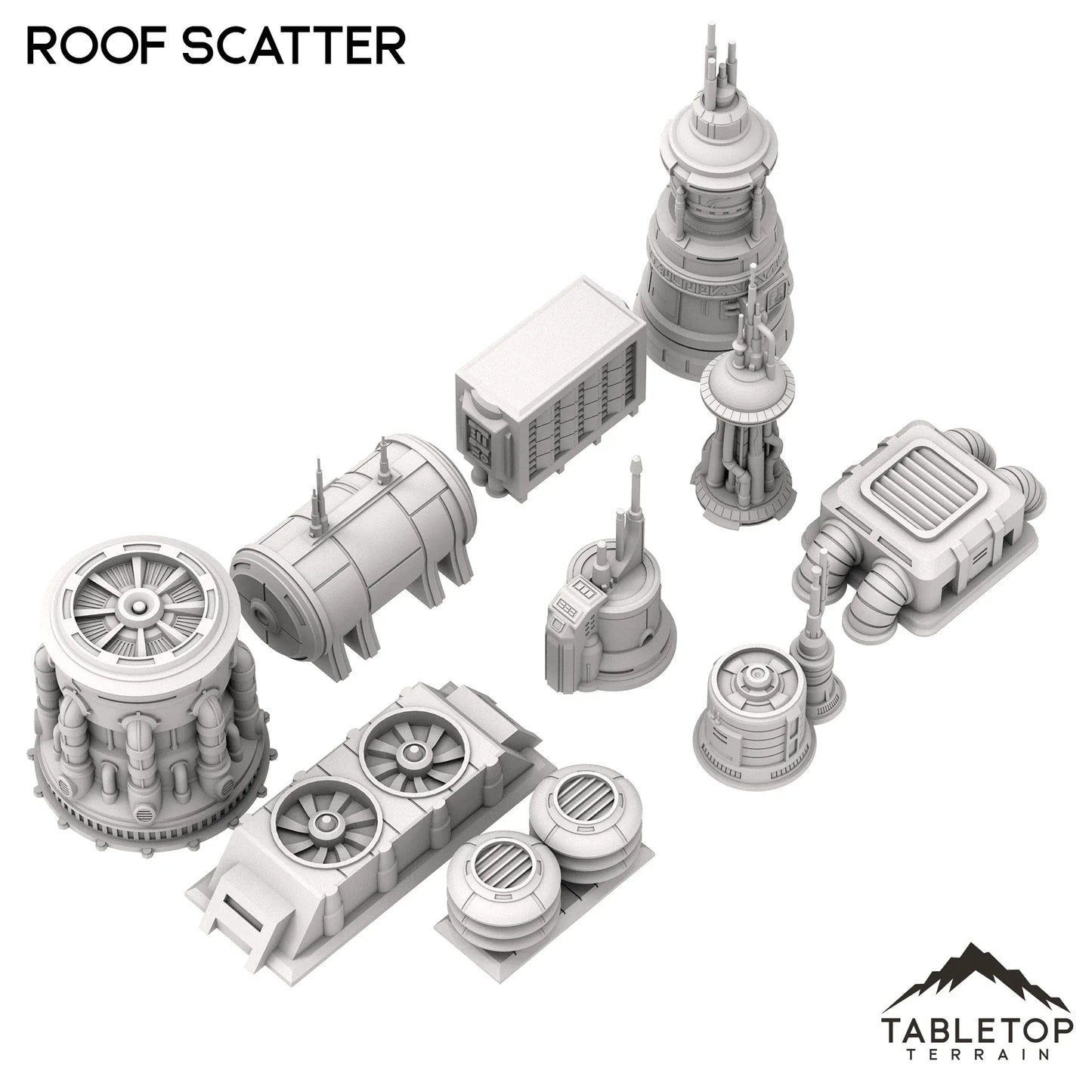 Futuristic City Roof Scatter
