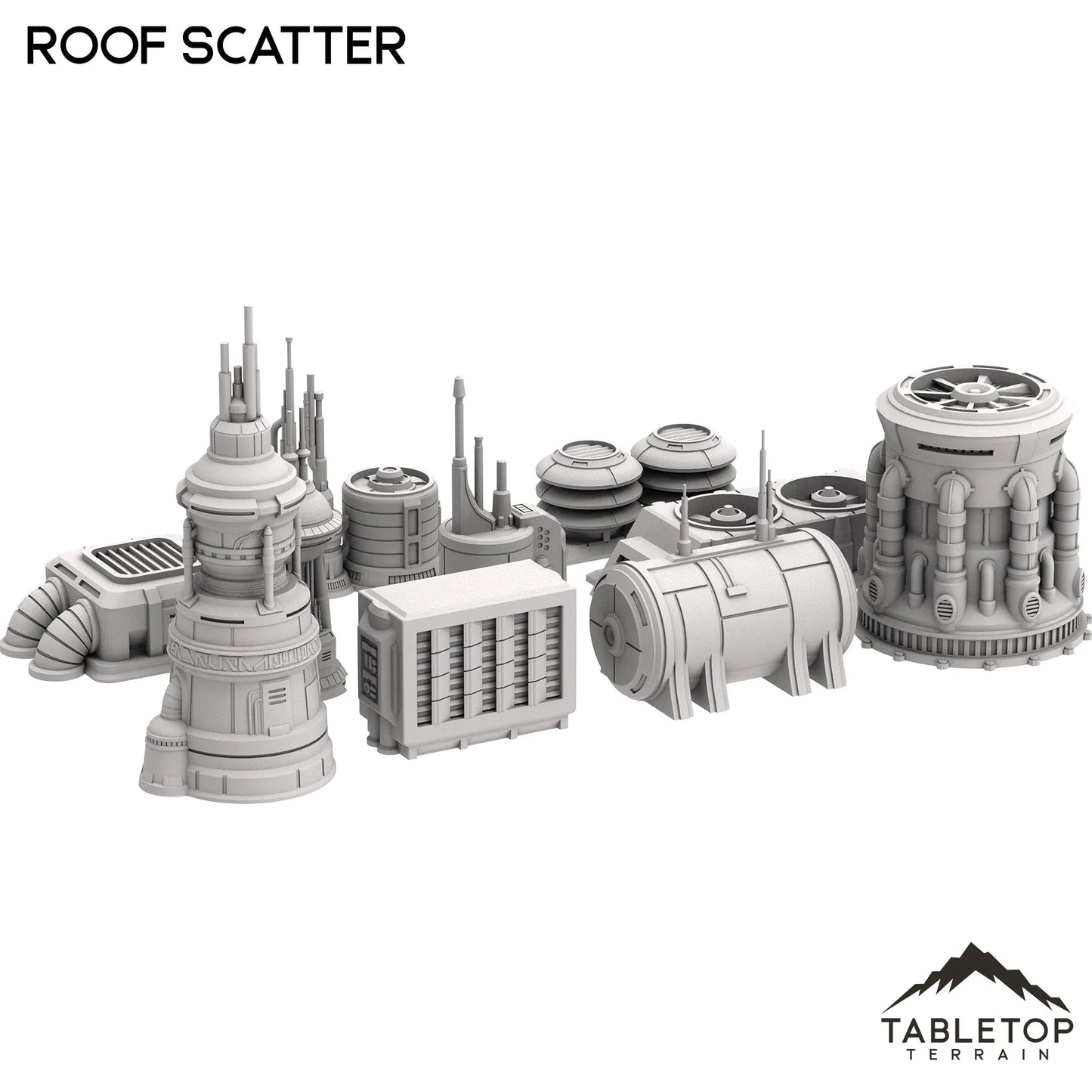 Futuristic City Roof Scatter