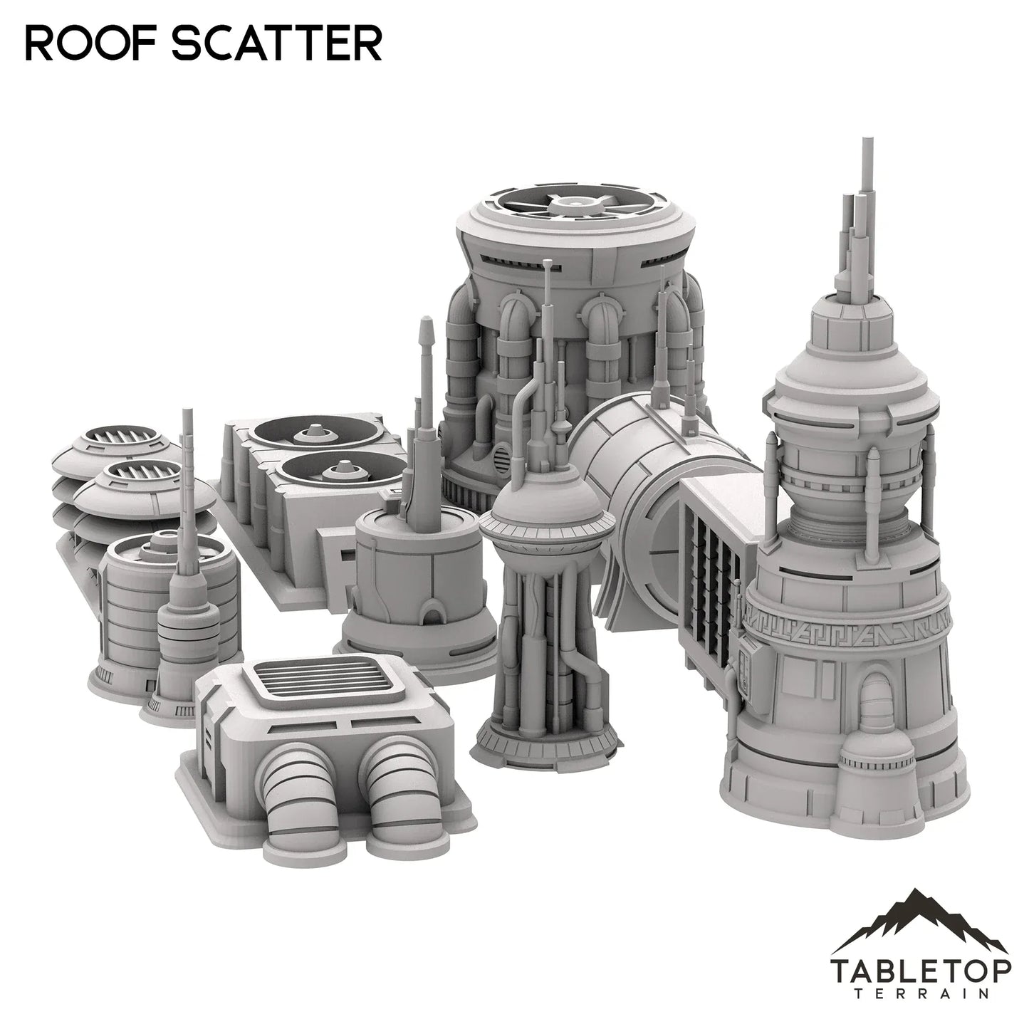 Futuristic City Roof Scatter