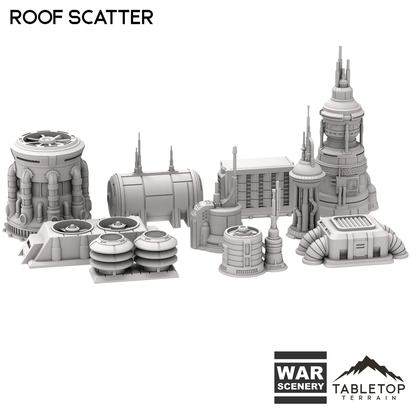 Futuristic City Roof Scatter