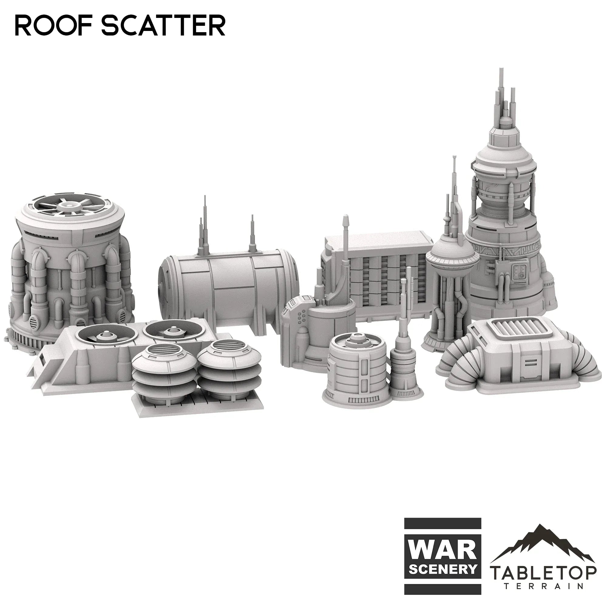 Futuristic City Roof Scatter