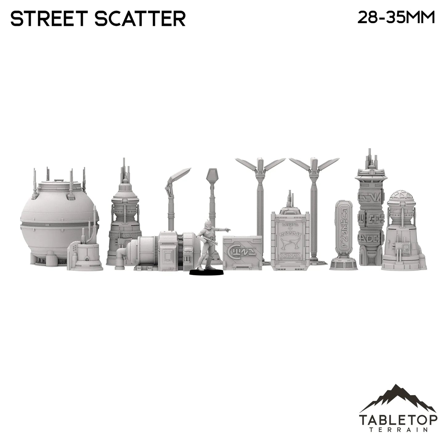 Futuristic City Street Scatter