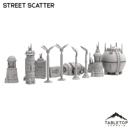 Futuristic City Street Scatter