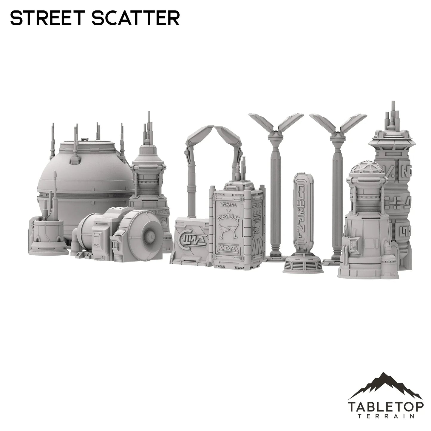 Futuristic City Street Scatter