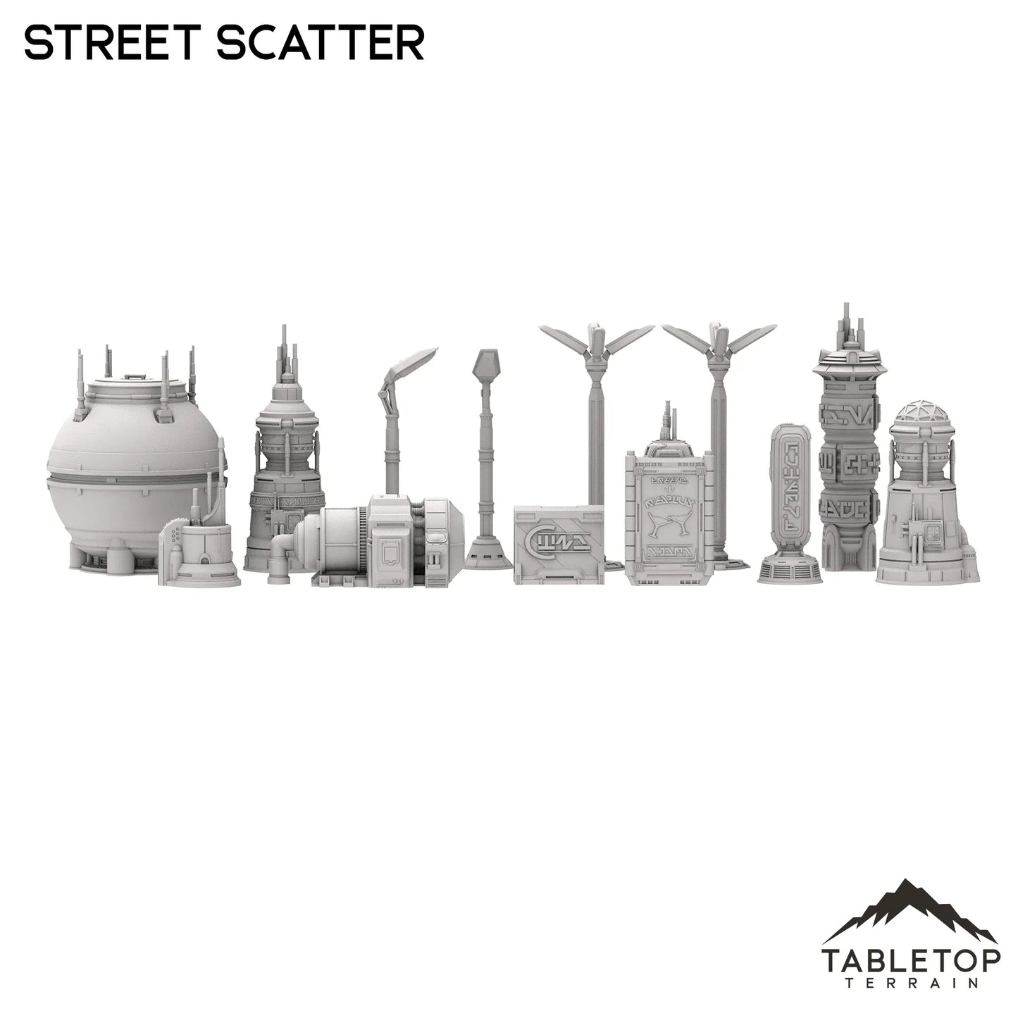 Futuristic City Street Scatter