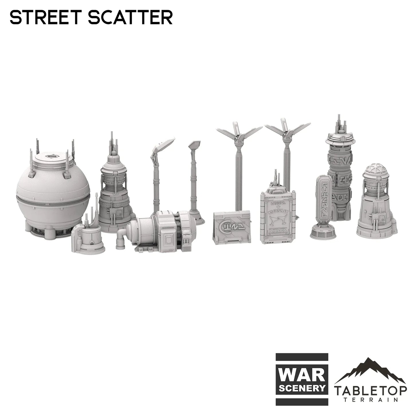 Futuristic City Street Scatter