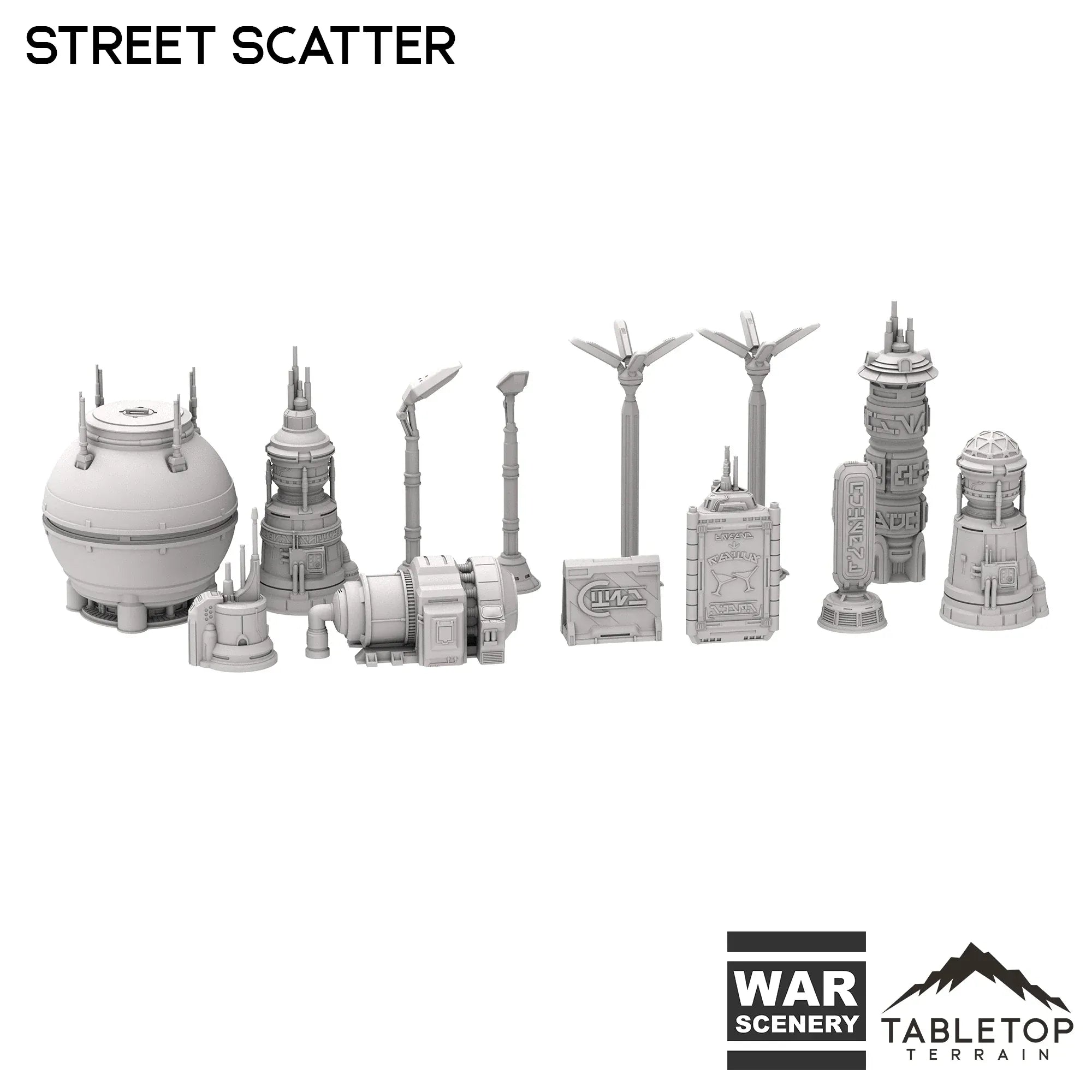 Futuristic City Street Scatter