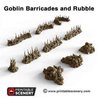 Goblin Barricades and Rubble - Fantasy Scatter Terrain