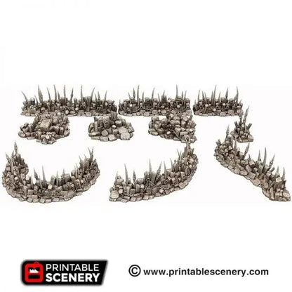 Goblin Barricades and Rubble - Fantasy Scatter Terrain