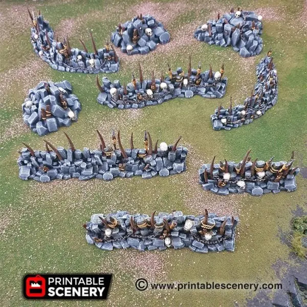 Goblin Barricades and Rubble - Fantasy Scatter Terrain
