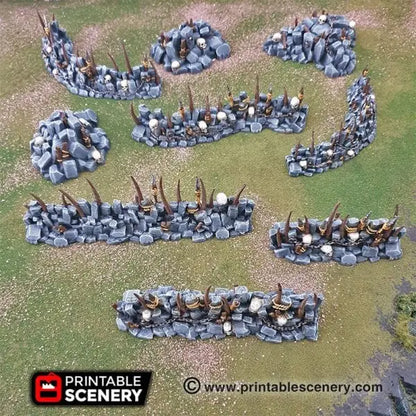 Goblin Barricades and Rubble - Fantasy Scatter Terrain